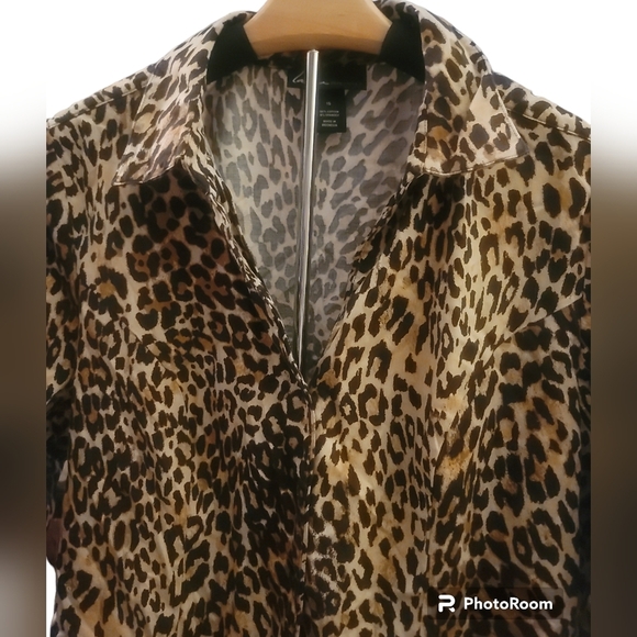 Lane Bryant Button Down 3/4 Sleeve Shirt Size 16 - Picture 6 of 8